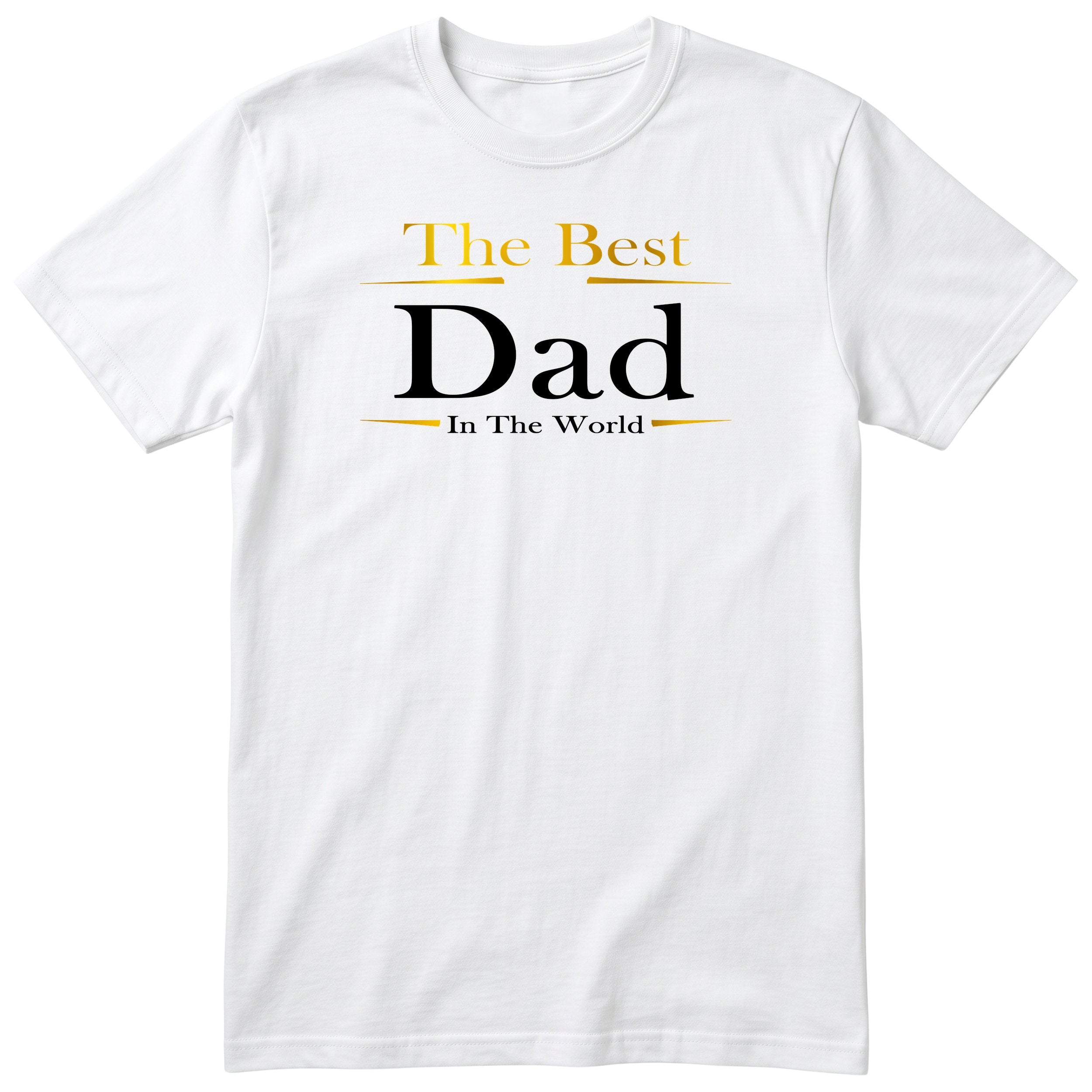 Best Dad in the World Exclusive T-Shirt - White