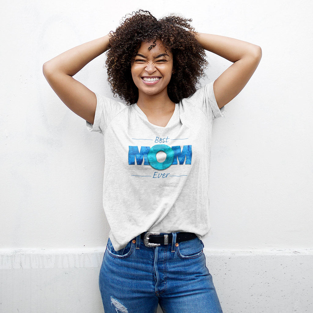 Best Mom Ever Blue - Mother's Day T-Shirt for Her - lifestyle photo 2 of 4