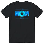 Best Mom Ever blue design t-shirt - black