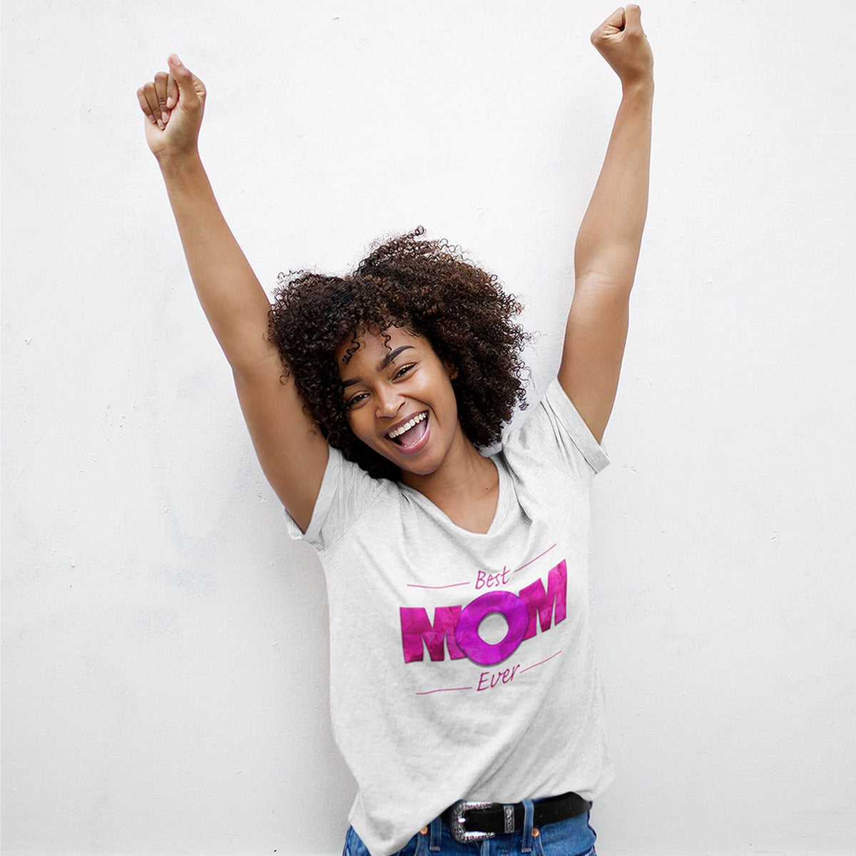 Best Mom Ever Pink - Mother's Day T-Shirt for Her - lifestyle photo 2 of 4