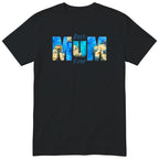 Best Mum Ever Blue Floral - Black