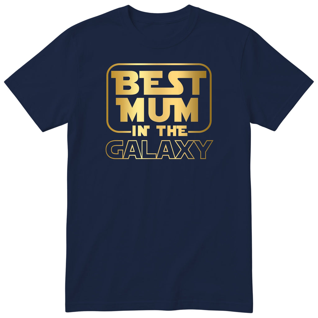 Best Mum in the Galaxy Gold - Navy