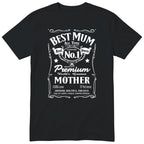 Best Mum Vintage Label - Black