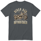 Biker Dad Chopper Motorcycle T-Shirt - Charcoal