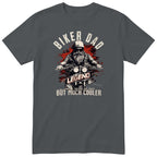Biker Dad Legend Red Motorcycle T-Shirt - Charcoal
