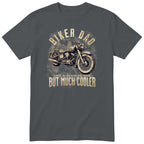 Biker Dad Vintage Motorcycle T-Shirt - Charcoal