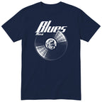 Navy Blues Music Vinyl Records t-shirt - vinyl record print, gift for blues fans, GitGraf