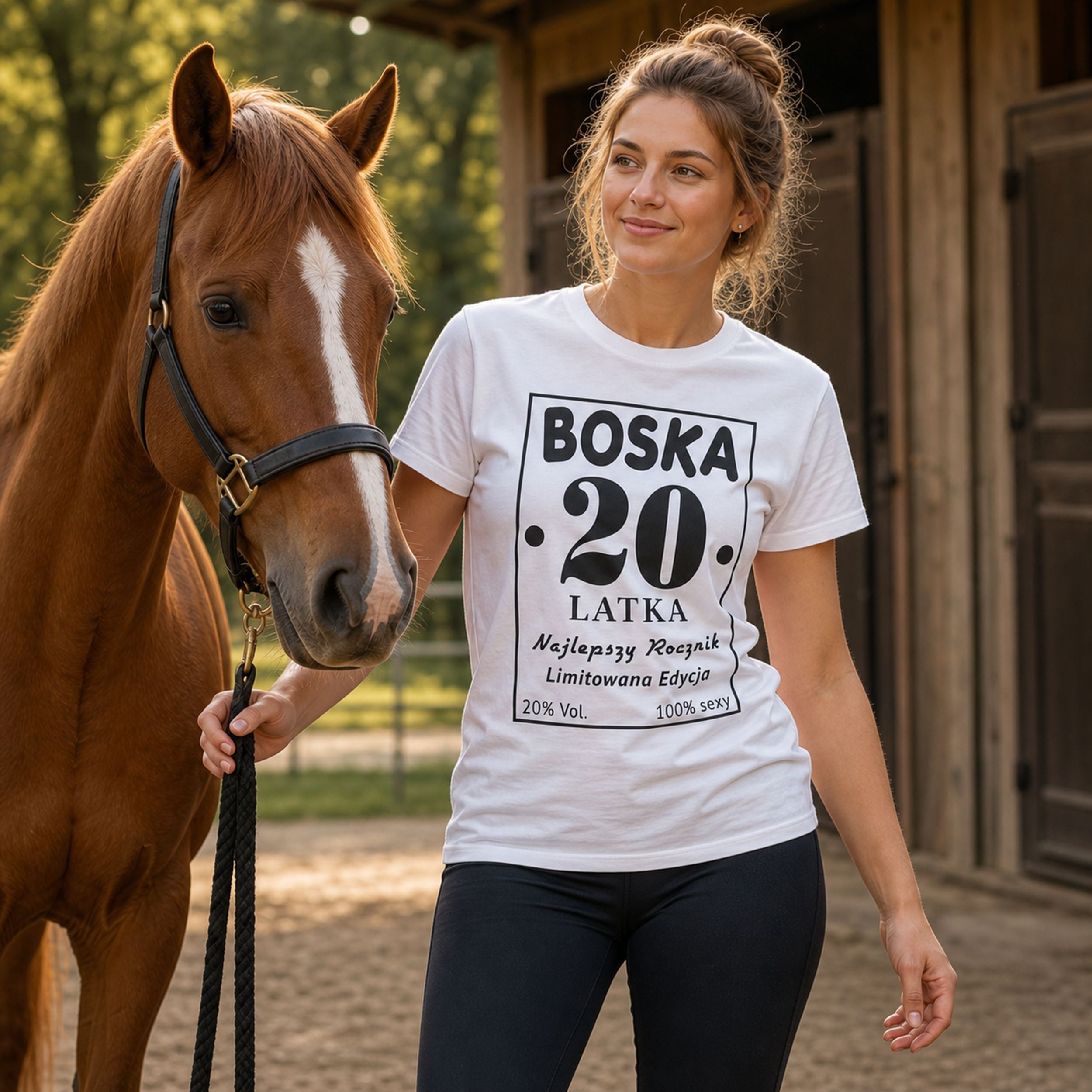 BOSKA 20 LATKA - Koszulka na 20 Urodziny dla Niej, Prezent