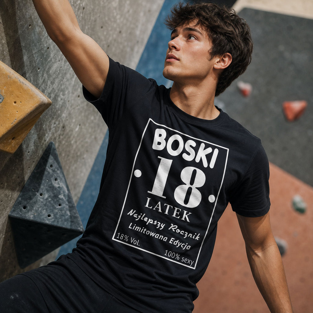 BOSKI 18 LATEK - Koszulka na 18 Urodziny dla Niego, Prezent