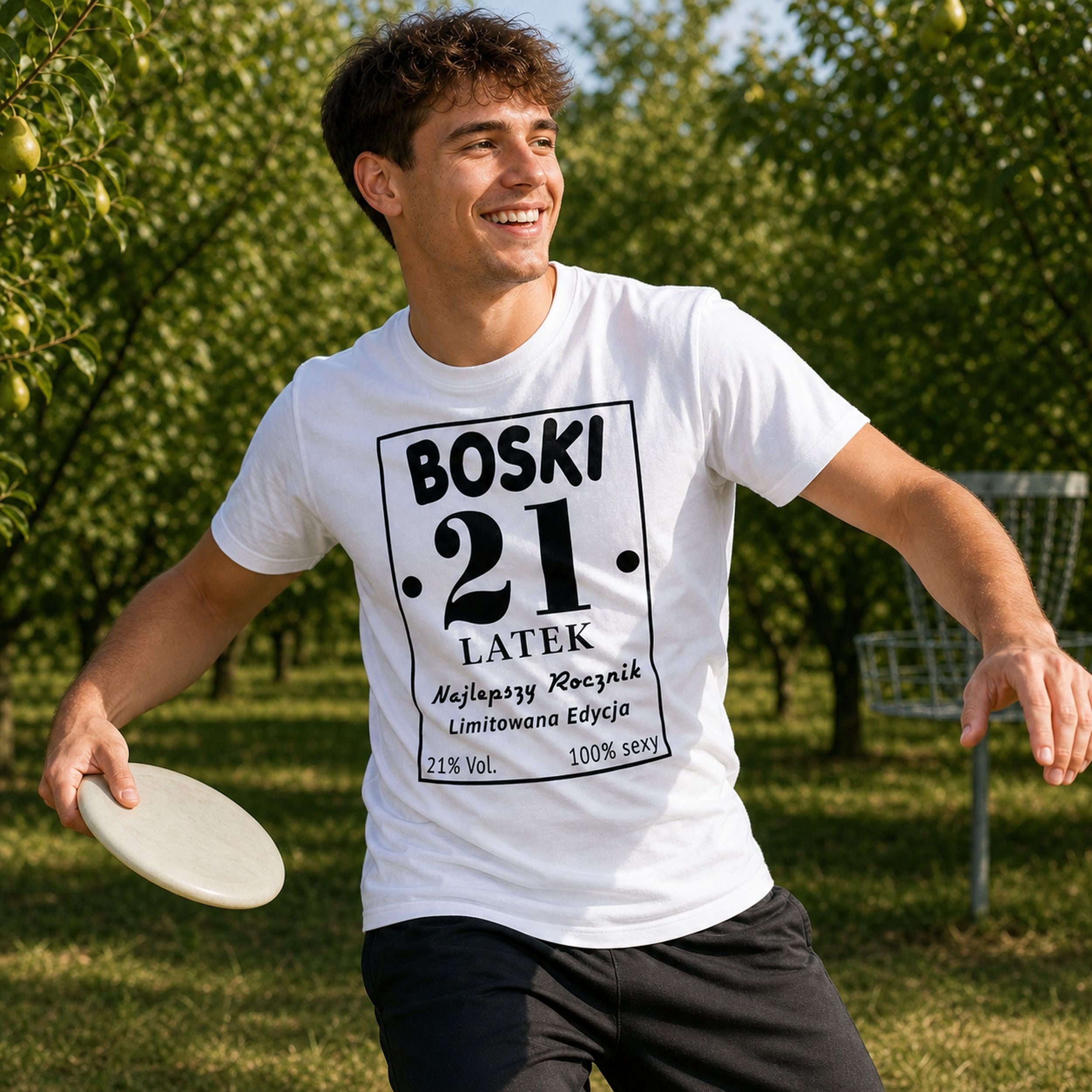 BOSKI 21 LATEK - Koszulka na 21 Urodziny dla Niego, Prezent
