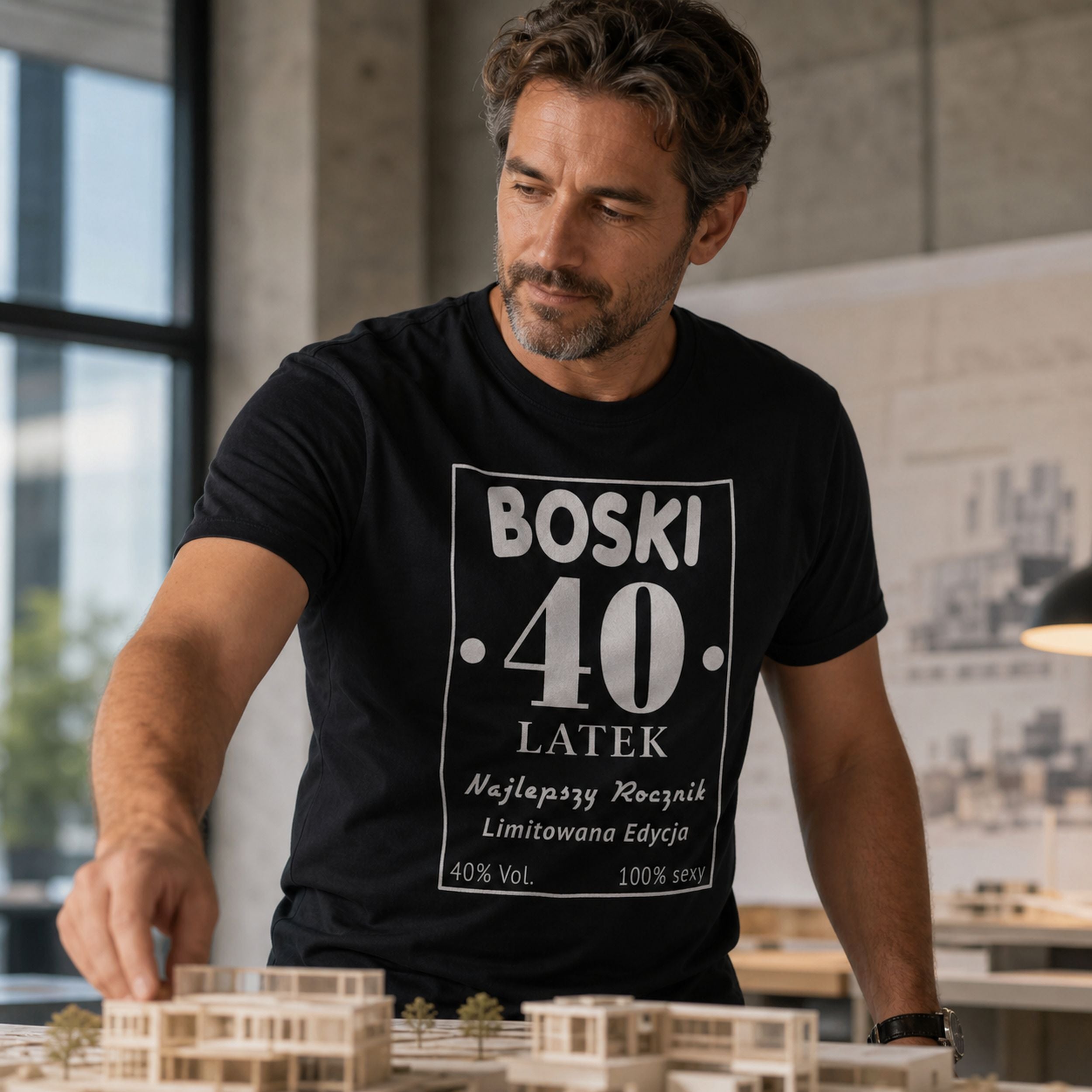 BOSKI 40 LATEK - Koszulka na 40 Urodziny dla Niego, Prezent
