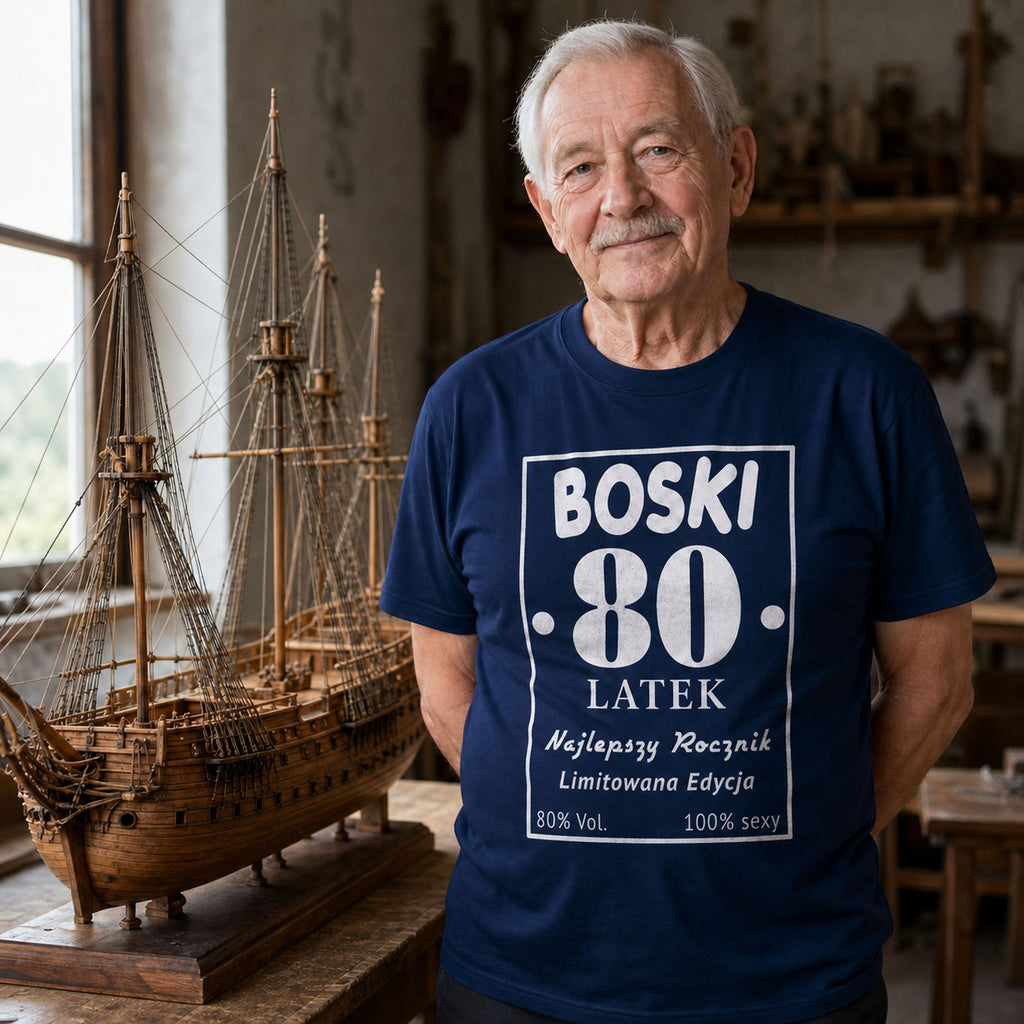 BOSKI 80 LATEK - Koszulka na 80 Urodziny dla Niego, Prezent