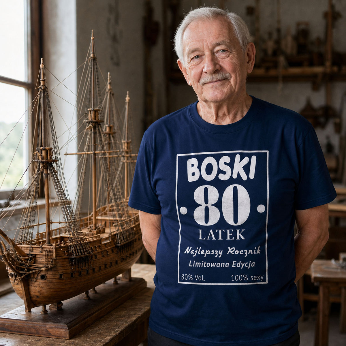 BOSKI 80 LATEK - Koszulka na 80 Urodziny dla Niego, Prezent