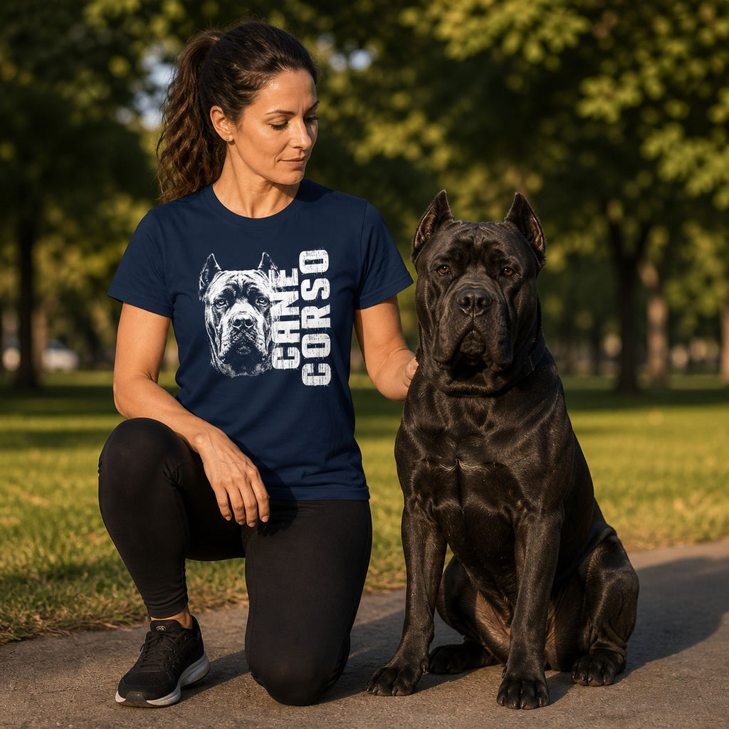 Koszulka z Cane Corso - Portret Rasy | Prezent dla Miłośnika Psów