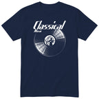Navy Classical Music Vinyl Records t-shirt - vinyl record print, gift for classical music lovers, GitGraf