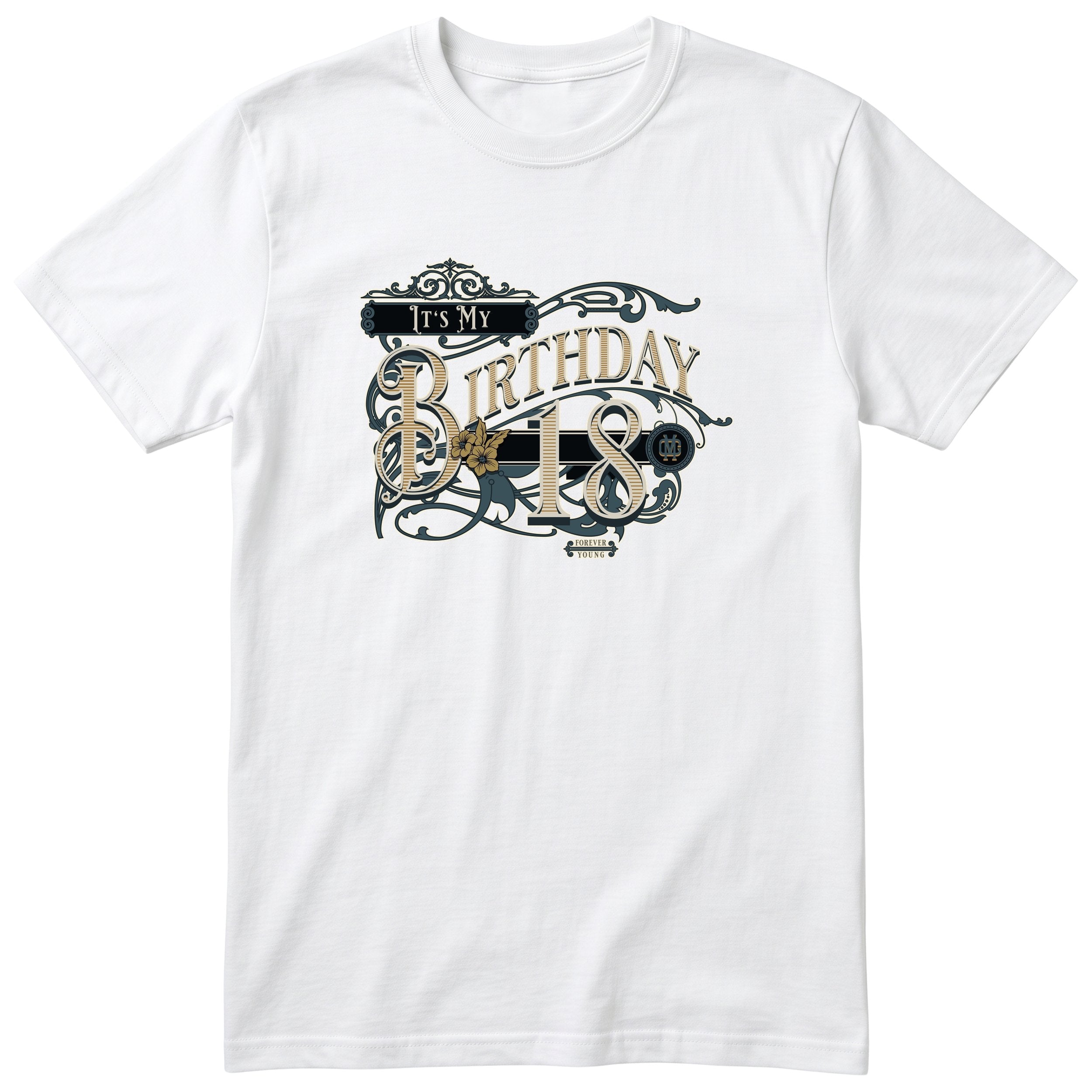 Its My Birthday 18 unisex vintage t-shirt White
