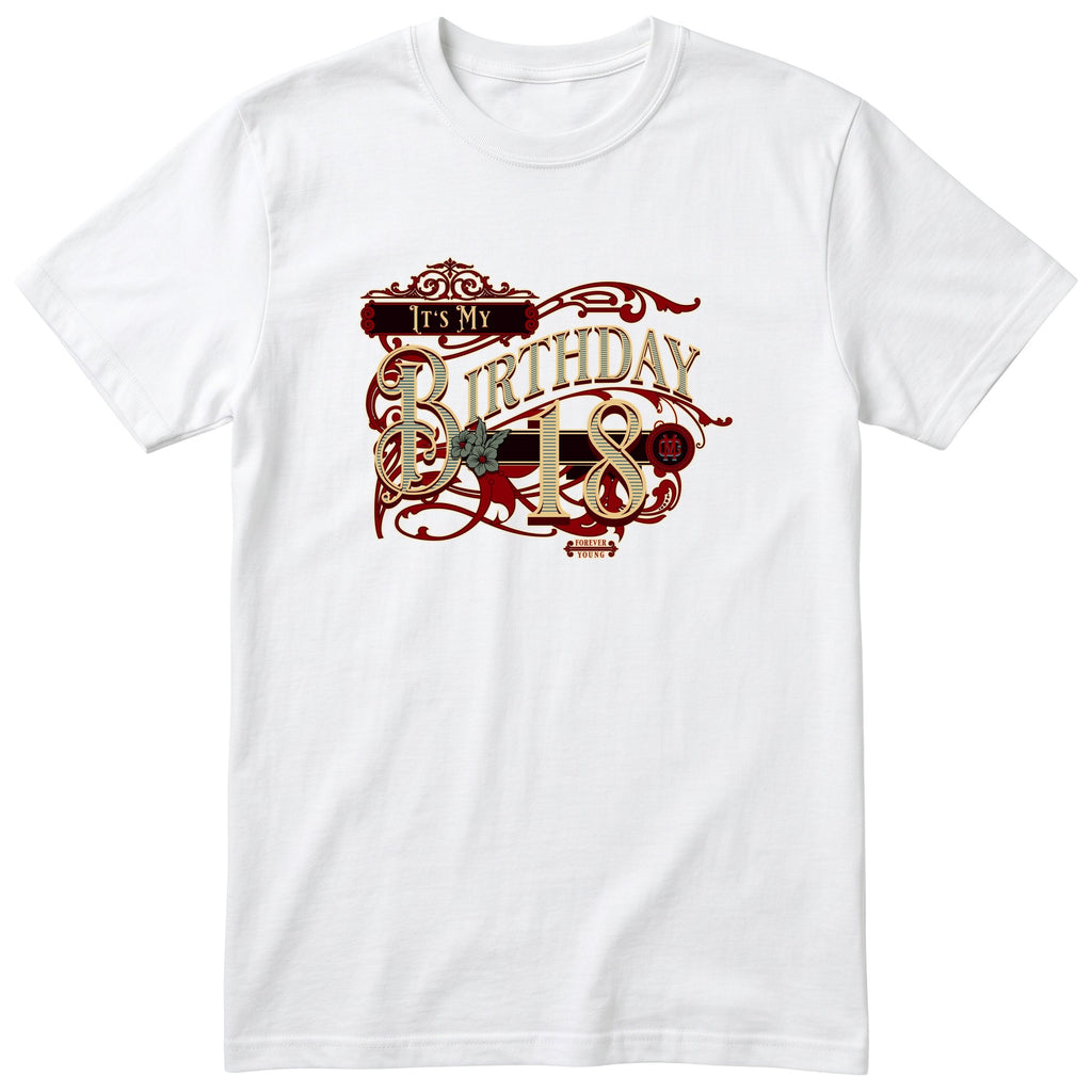 It's My Birthday 18 retro tee - white