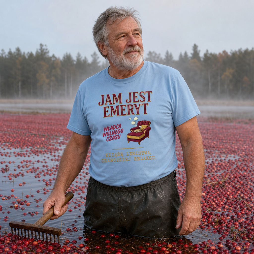 Jam Jest Emeryt - Koszulka na Emeryturę Fotel Czerwony