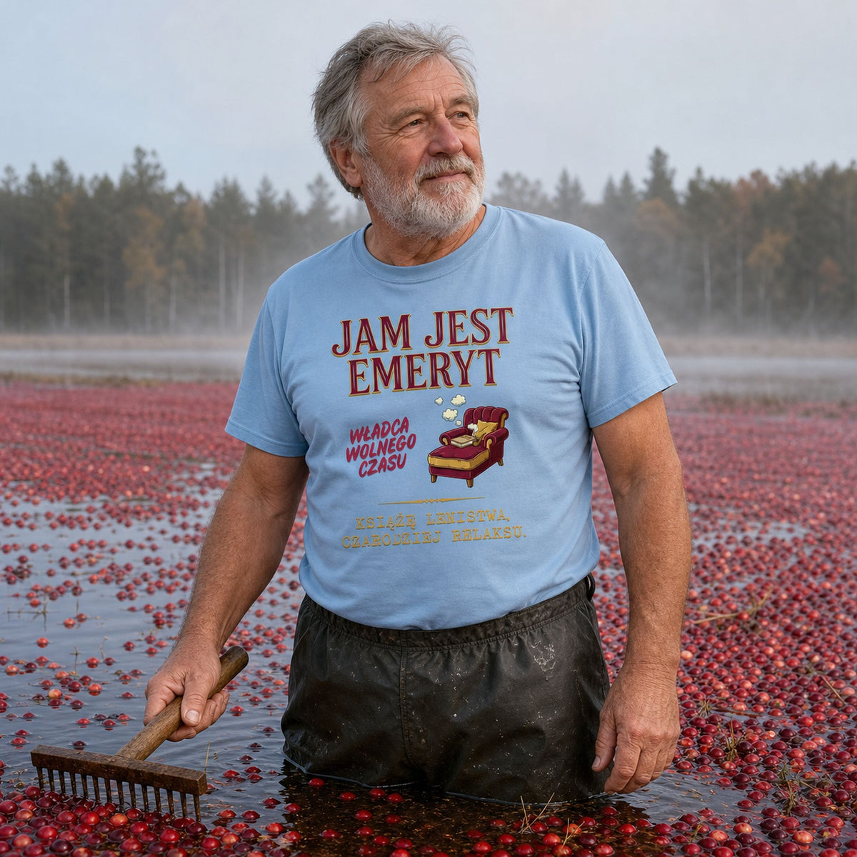Jam Jest Emeryt - Koszulka na Emeryturę Fotel Czerwony