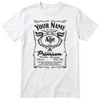Legend Personalised Birthday T-Shirt for Him - White