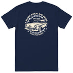 Built for Speed garage tee navy back