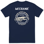 Mechanic Live Fast Drive Hard tee navy back