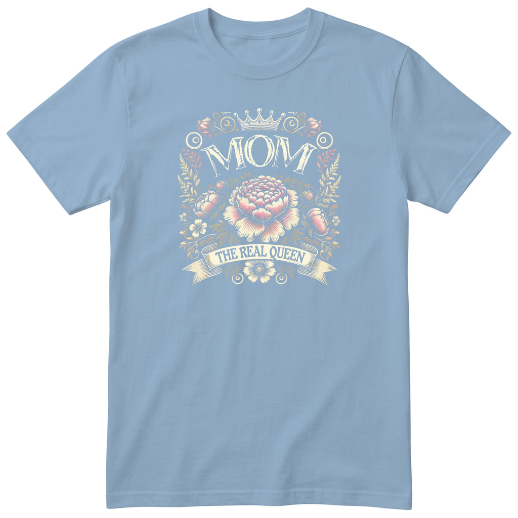 Mom The Real Queen - Light Blue