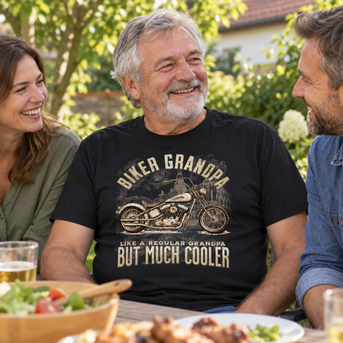 Chopper Biker Grandpa - Prezent na Emeryturę dla Dziadka