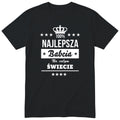 Koszulka Najlepsza Babcia Na Całym Świecie - kolor czarny, prezent dla babci