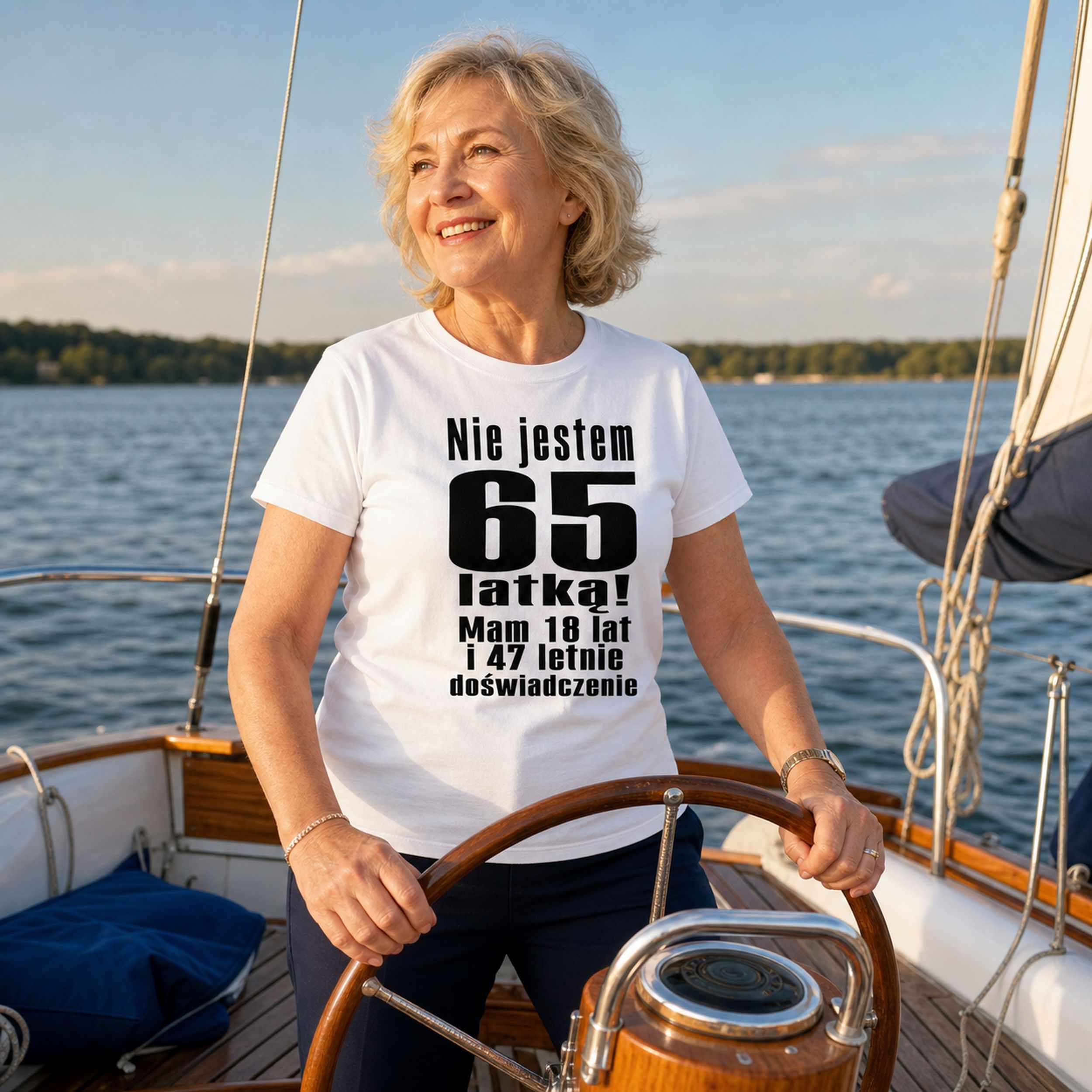NIE JESTEM 65 LATKĄ - Koszulka na 65 Urodziny dla Niej