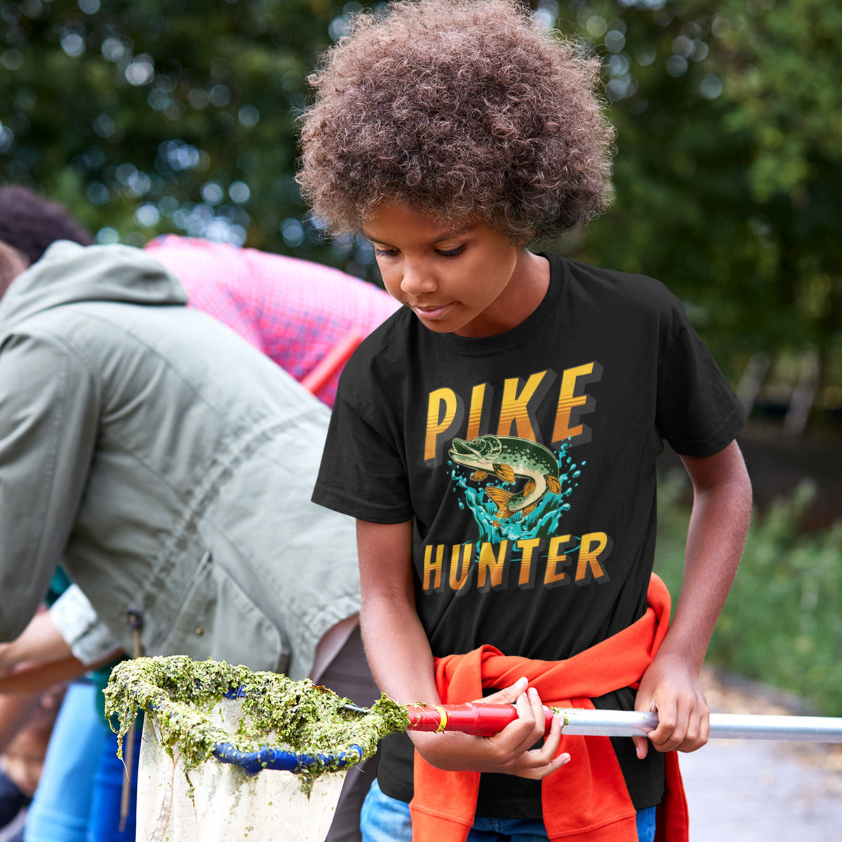 Pike Hunter T-Shirt - Pike Fishing Gift for Him - lifestyle photo 2 of 4