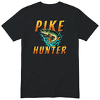 Pike Hunter Fishing T-Shirt - Gift for Anglers | Fisherman Tee - Black
