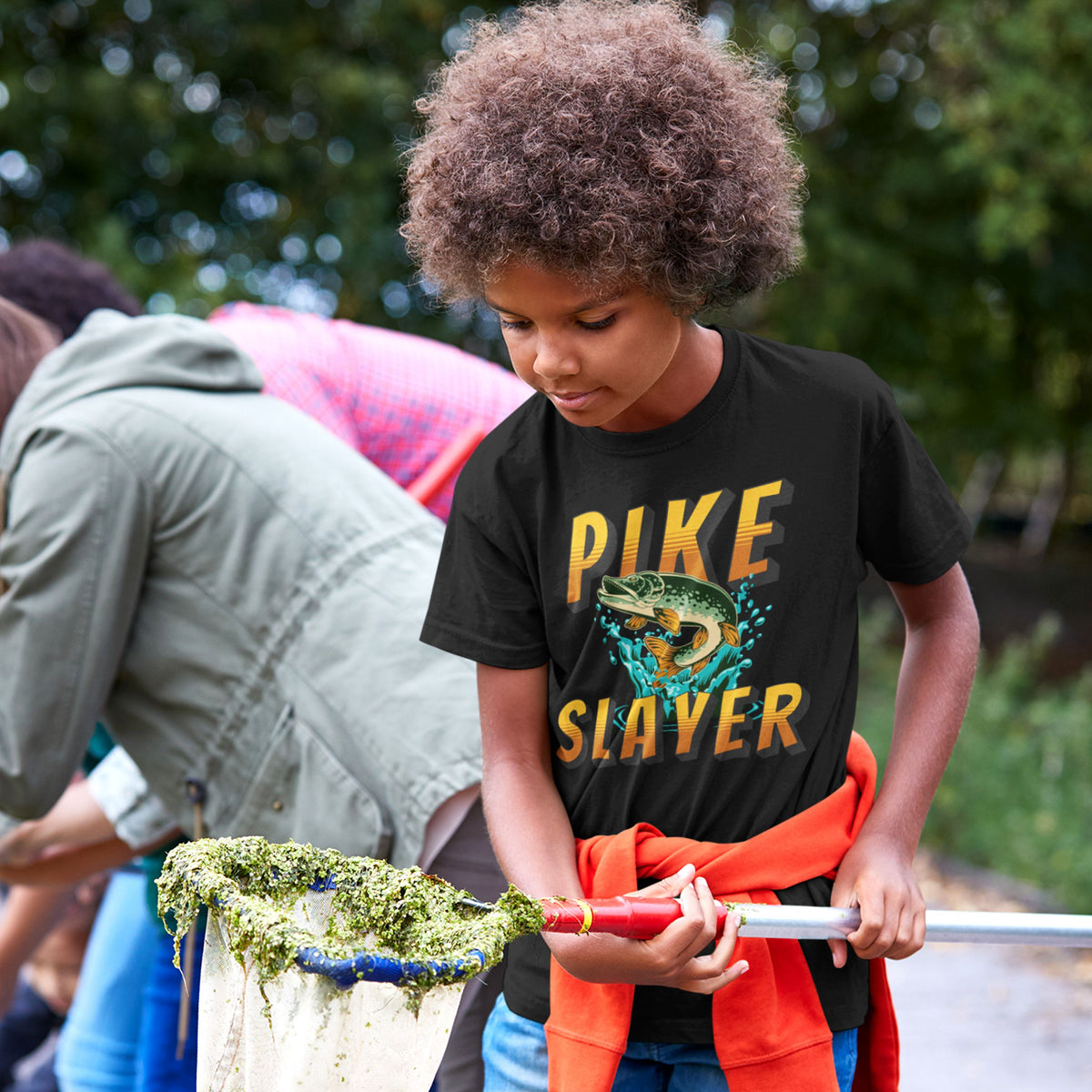 Pike Slayer T-Shirt - Pike Fishing Gift for Him - lifestyle photo 2 of 4