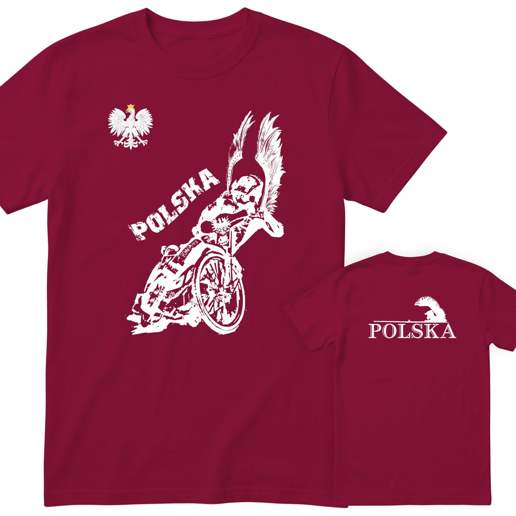 Bordowa koszulka POLSKA ZUZEL KOSZULKA NARODOWA - koszulka kibica