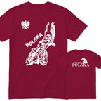 Bordowa koszulka POLSKA ZUZEL KOSZULKA NARODOWA - koszulka kibica