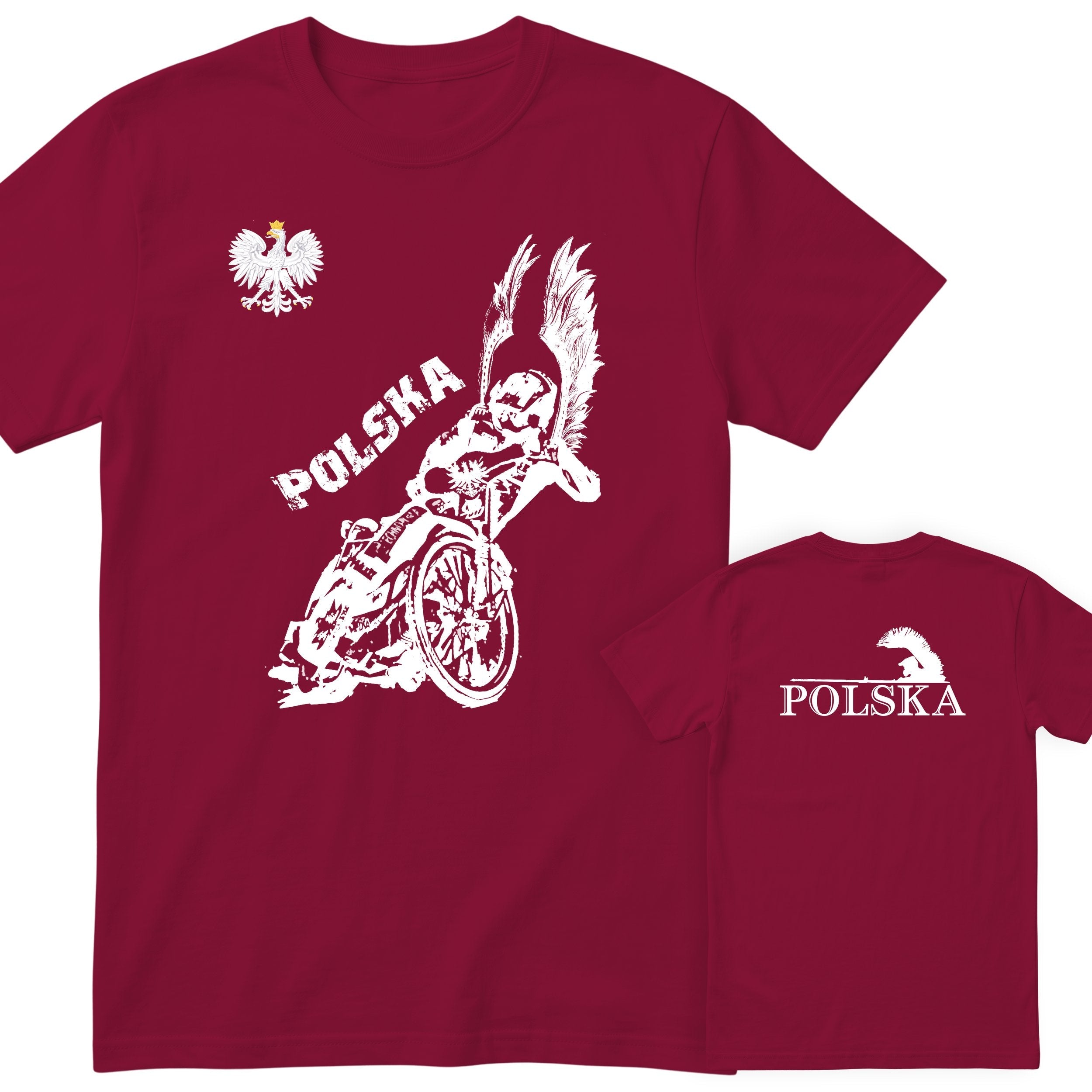 Bordowa koszulka POLSKA ZUZEL KOSZULKA NARODOWA - koszulka kibica