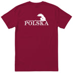 Bordowa koszulka POLSKA ZUZEL KOSZULKA NARODOWA - tyl - prezent dla kibica od rodziny