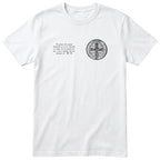 Saint Benedict RB 53 Quote T-Shirt - Catholic Hospitality Tee Unisex - White