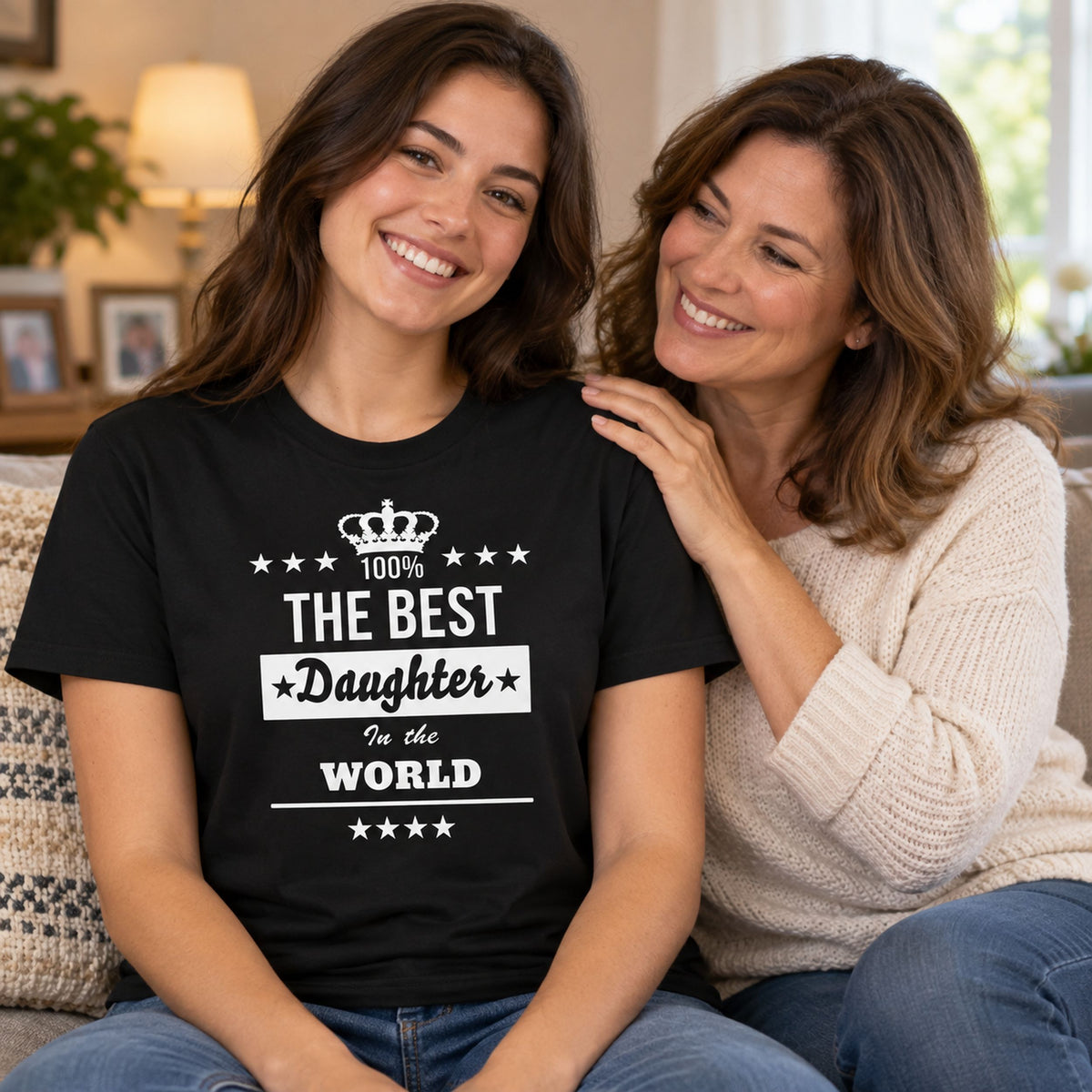 The Best Daughter In The World - Koszulka dla Córki (Angielski Nadruk)