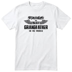 White The Best Grandfather In The World wings t-shirt - the man, the myth, the legend, gift for grandfather