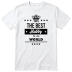 The Best Hubby In The World t-shirt - white, funny husband gift