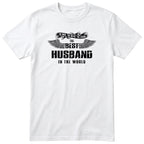 White The Best Husband In The World wings t-shirt - the man, the myth, the legend, gift for husband