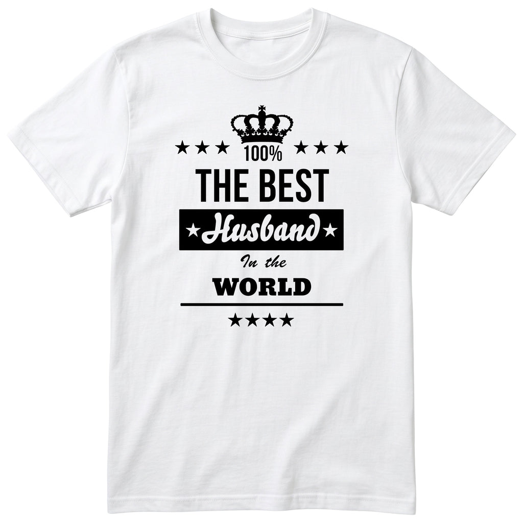 The Best Husband In The World t-shirt - white, anniversary gift