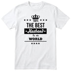 The Best Husband In The World t-shirt - white, anniversary gift