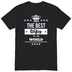 The Best Wifey In The World t-shirt - black, funny wife gift
