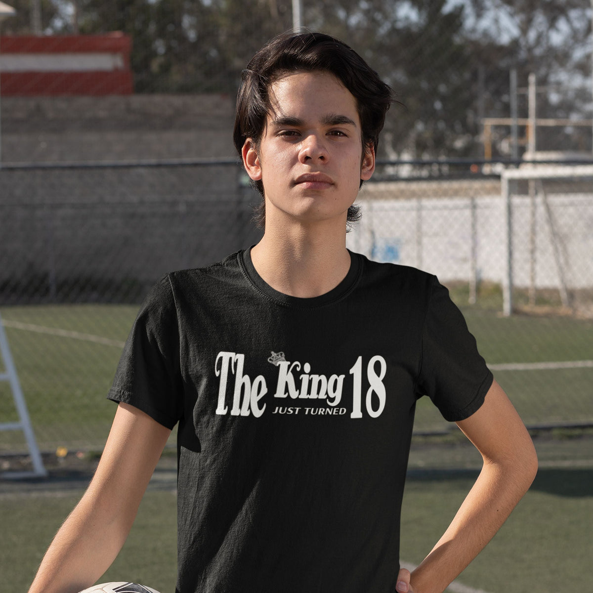 The King Just Turned 18 - 18th Birthday Shirt for Him - lifestyle photo 2 of 3