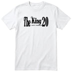 The King Just Turned 20 white t-shirt