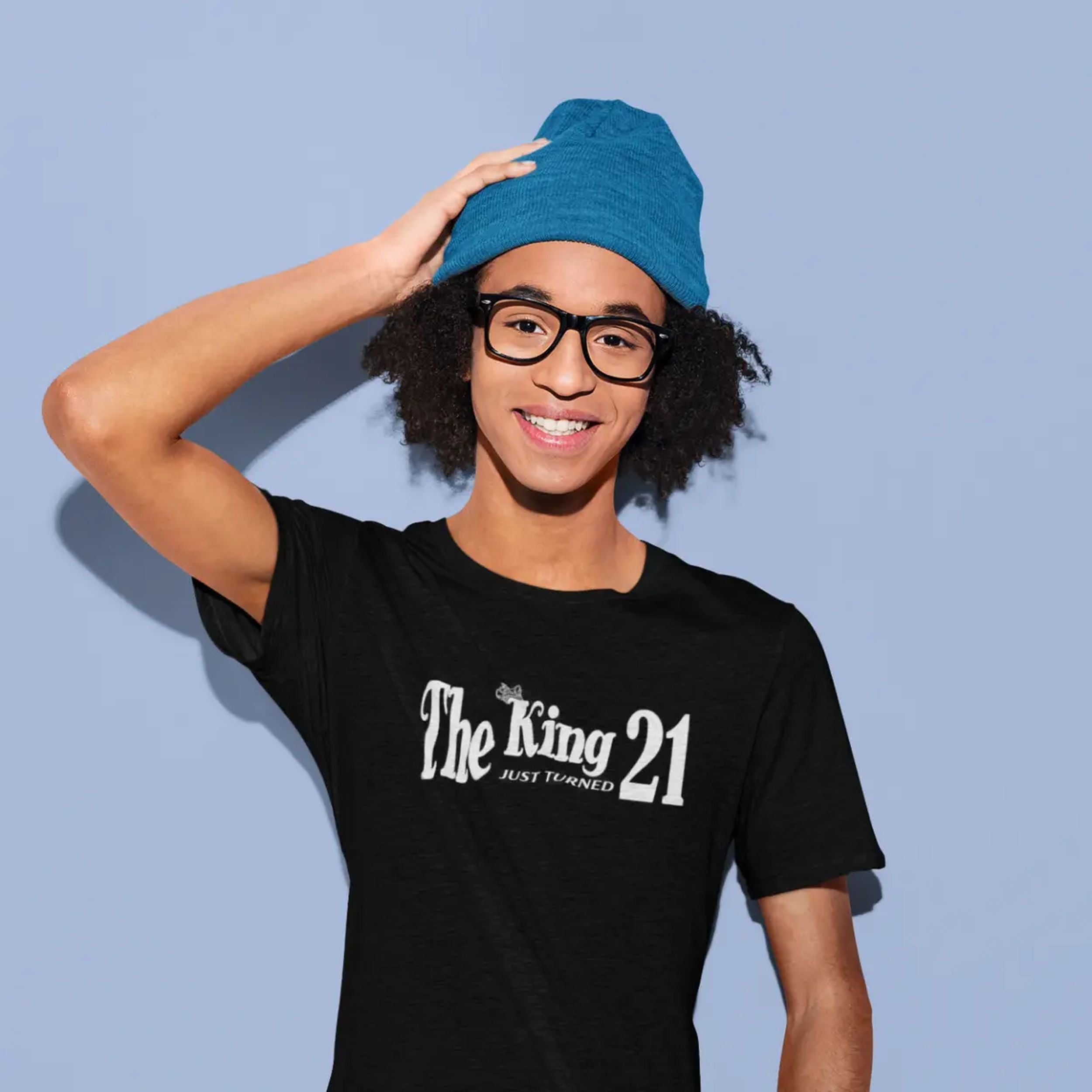 The King Just Turned 21 - 21st Birthday Shirt for Him - lifestyle photo 2 of 4