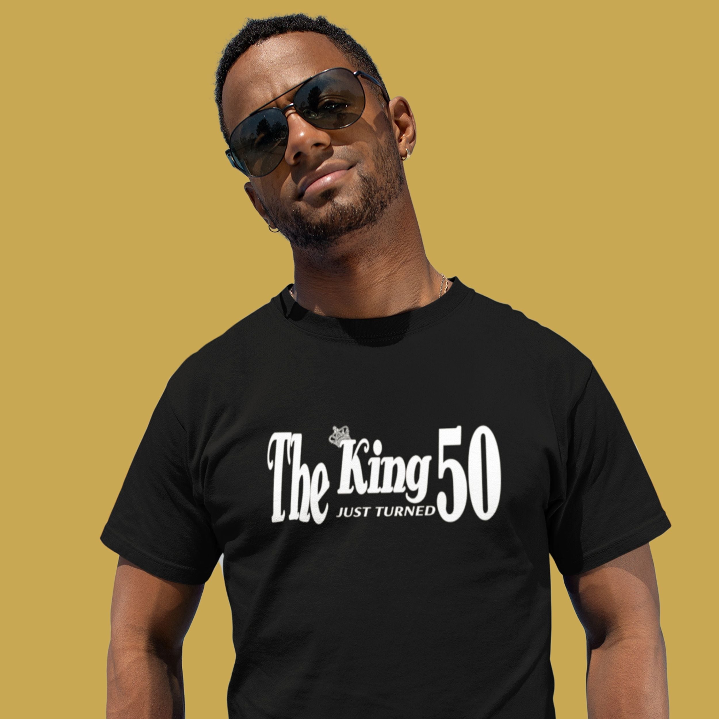 The King Just Turned 50 - 50th Birthday Shirt for Him - lifestyle photo 2 of 5