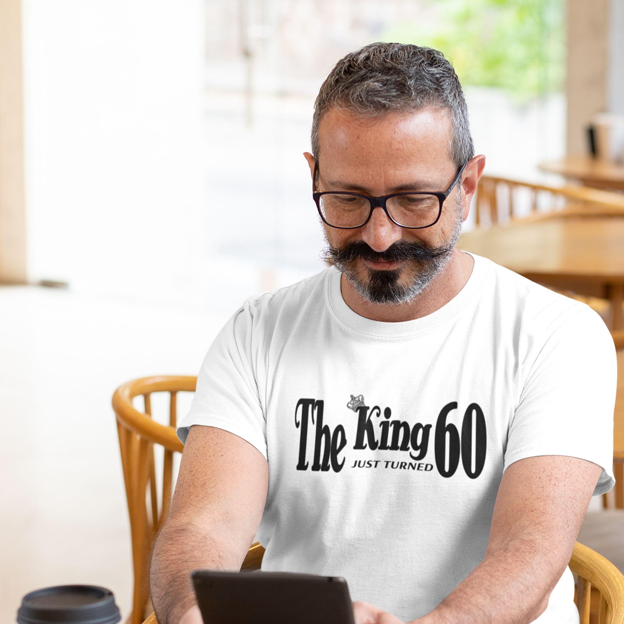 The King Just Turned 60 - 60th Birthday Shirt for Him - lifestyle photo 2 of 5